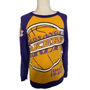 lakers vintage Mens Women long sleeve unisex sweatshirt sweater top small medium